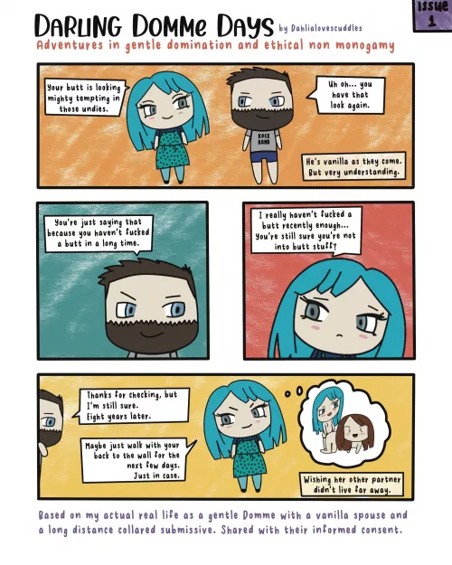 I drew a comic of a running joke between me and my partner by dahlialoves