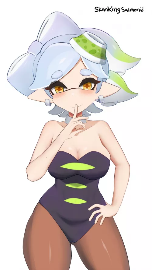 I drew Marie💚 by SkankingSalmonid