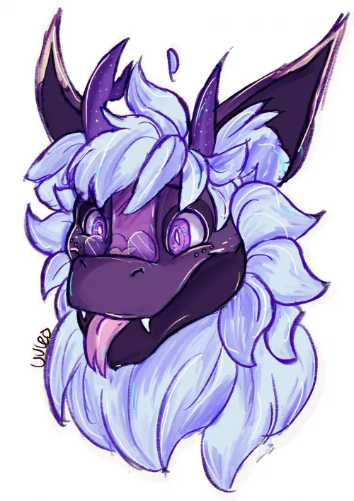 I drew my Nardoragon! 💜 by UVLeo