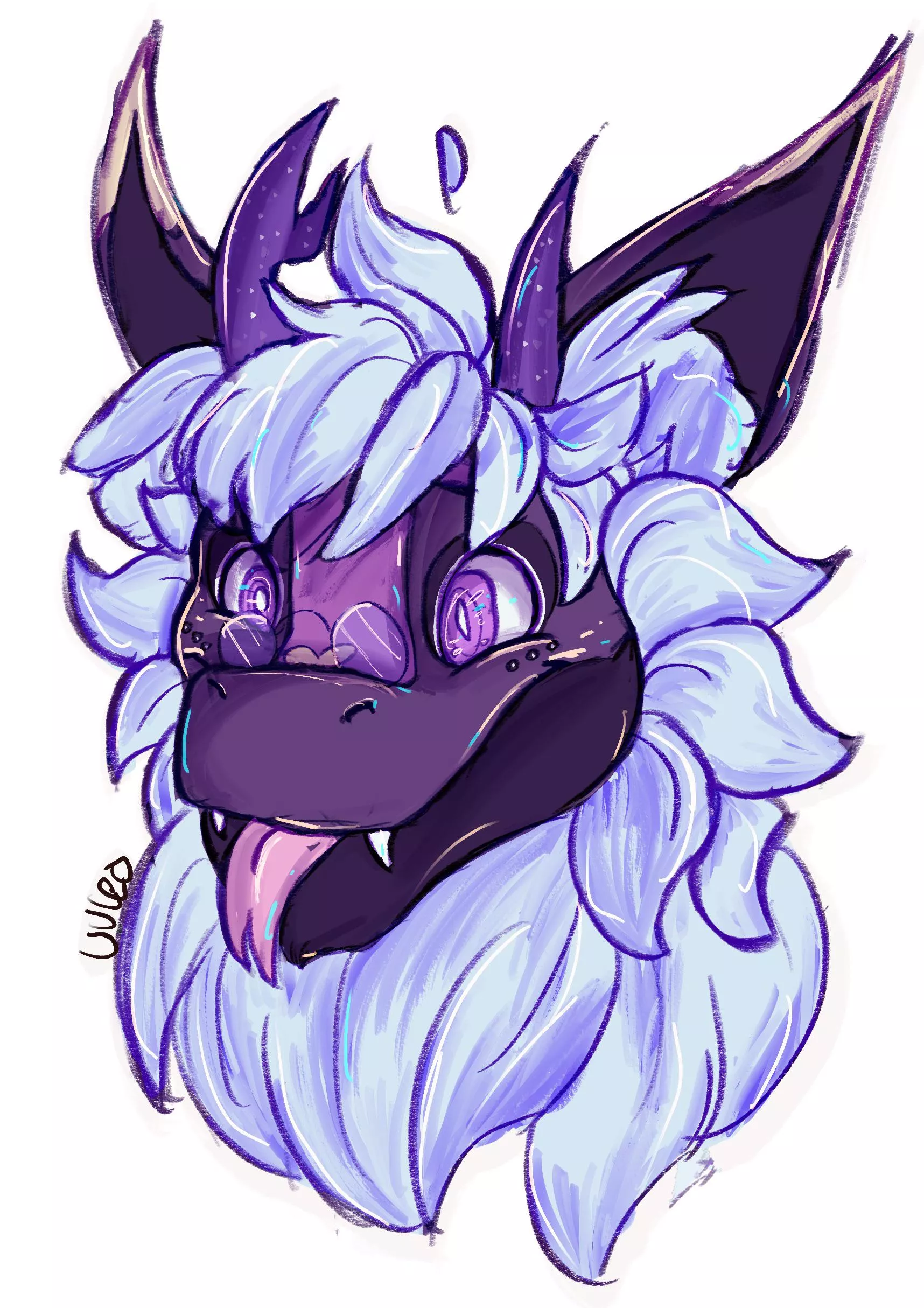 I drew my Nardoragon! 💜 posted by UVLeo