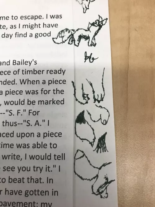 I drew on my schoolwork, thoughts? by yaboiscarn