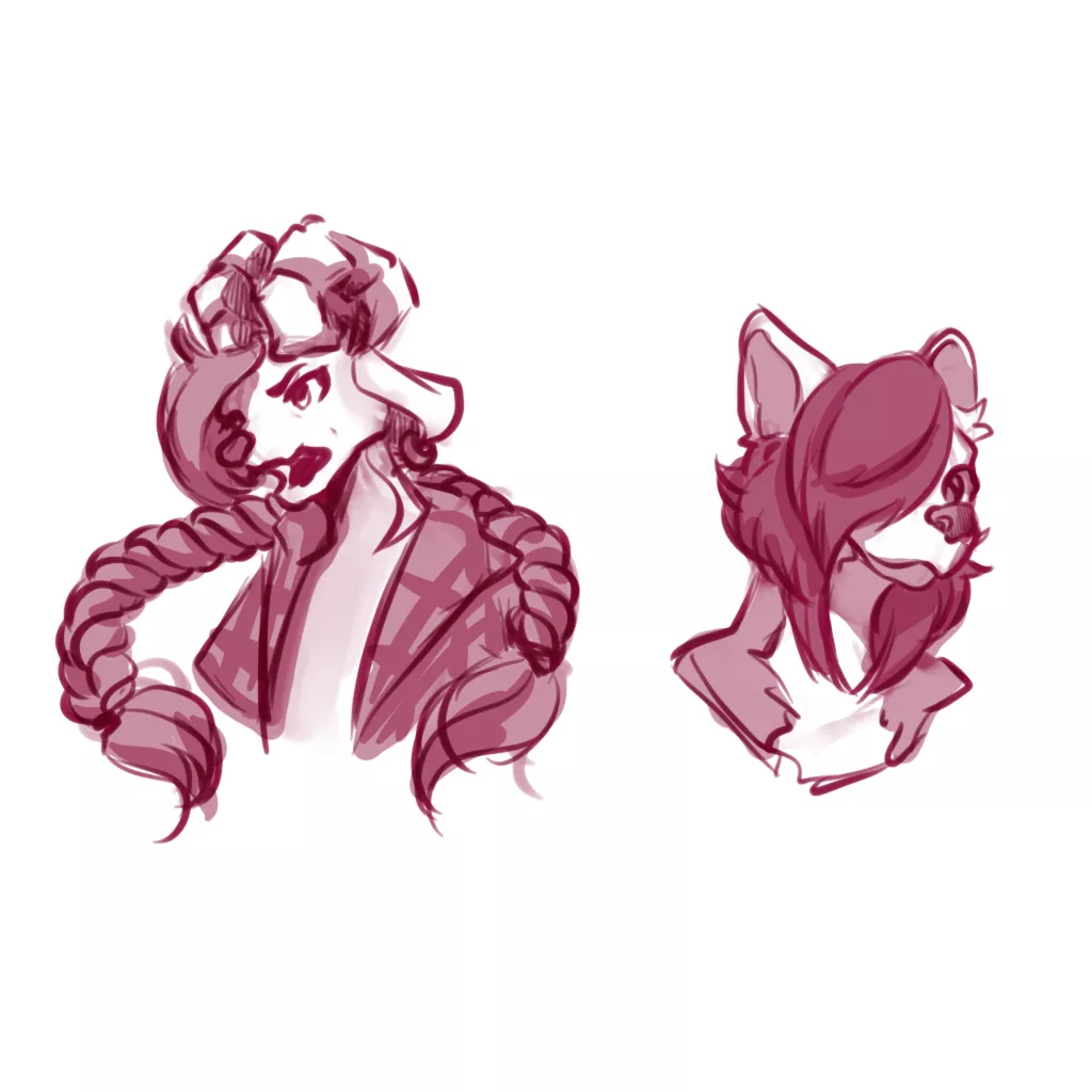 I drew pretty girls. ^-^ posted by Mizky_