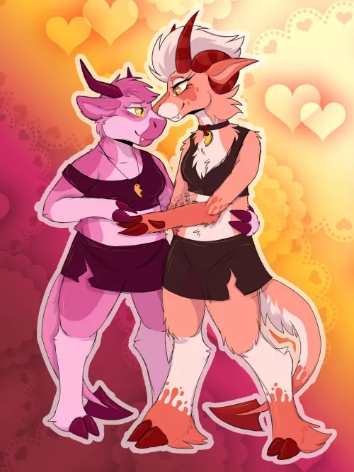 I drew two of my newest ocs by Mystical-maniac