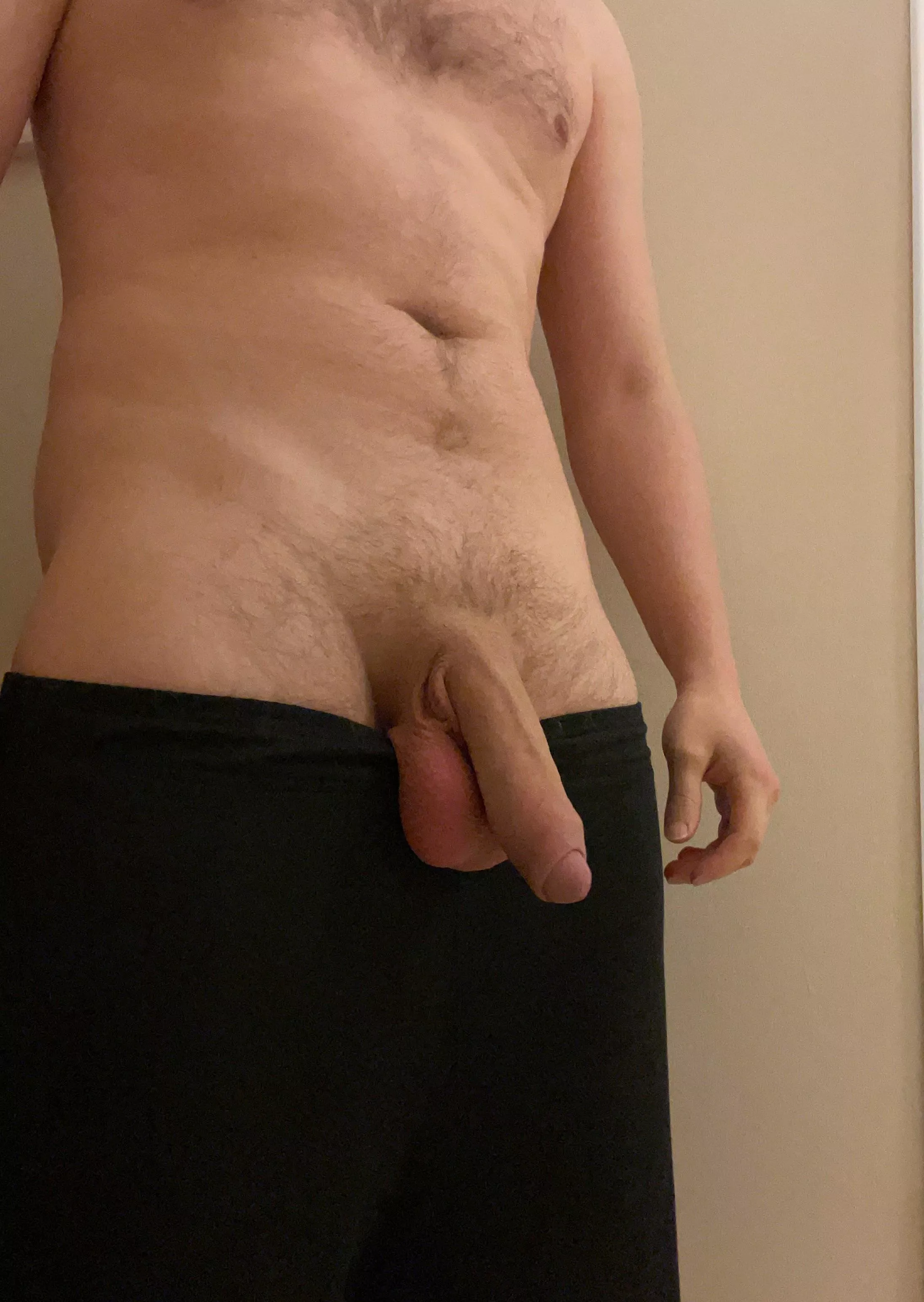 I get strange looks at the urinals. posted by BigBluPole