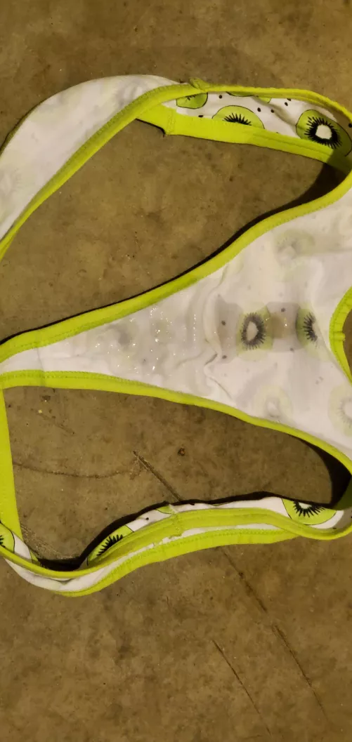 I got a little too excited while wearing this thong by Iforgot3times