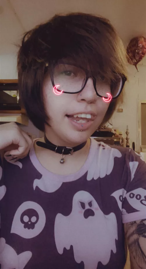 I got a new collar! Loving the bell 🐶 by Pumpkiinpuppy