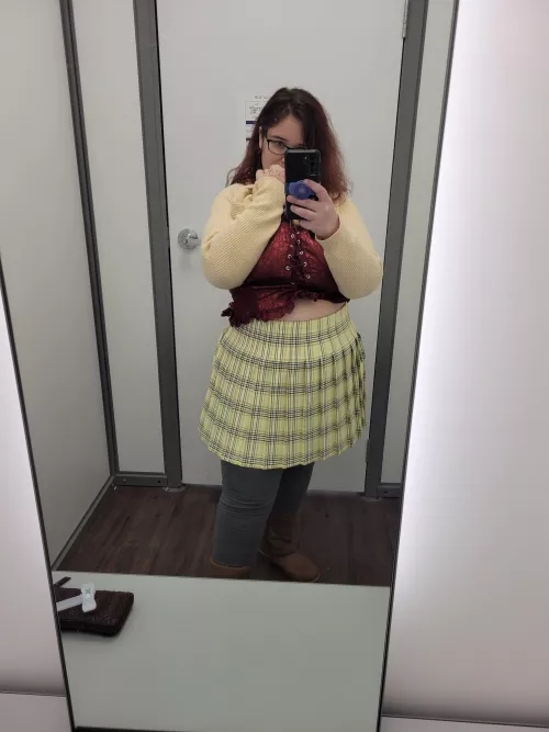 I got a new skirt today! Should I wear it out without panties on? 😳 by Think_Interview_4252