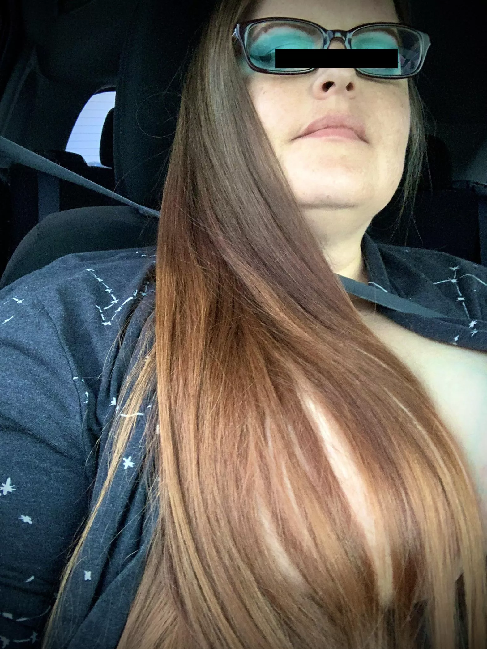 ⭐️I got homey on a road trip today! Here’s a tit-pop hair bra for ya!⭐️ posted by CryptographerOdd4875