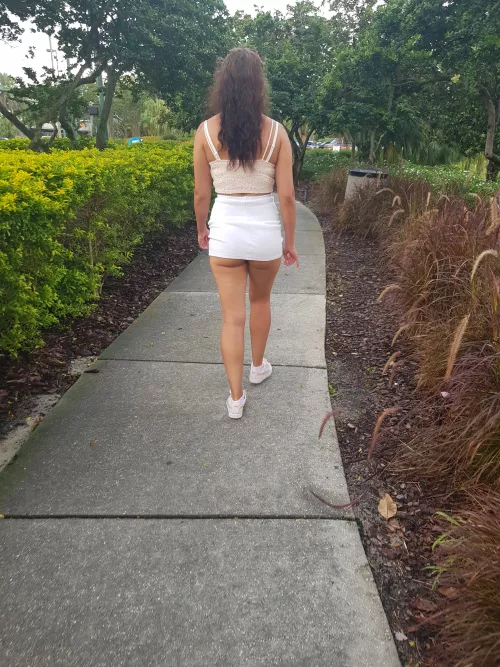 I got sick of pulling it down! So I kept walking like this by Longjumping-Bear-346