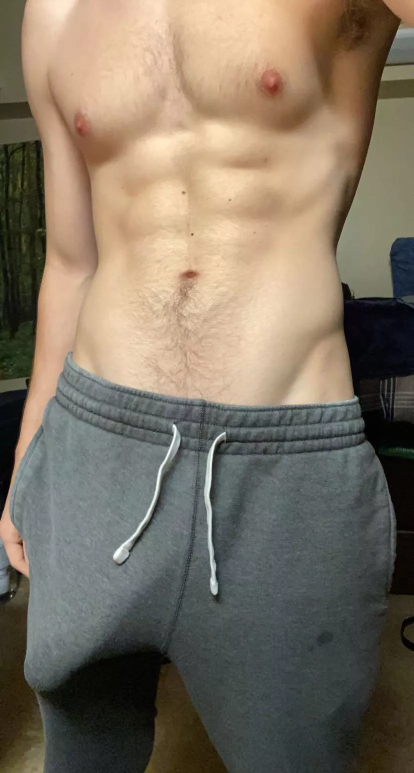 I hear grey sweatpants are the sports bras for dicks posted by B33fRamen