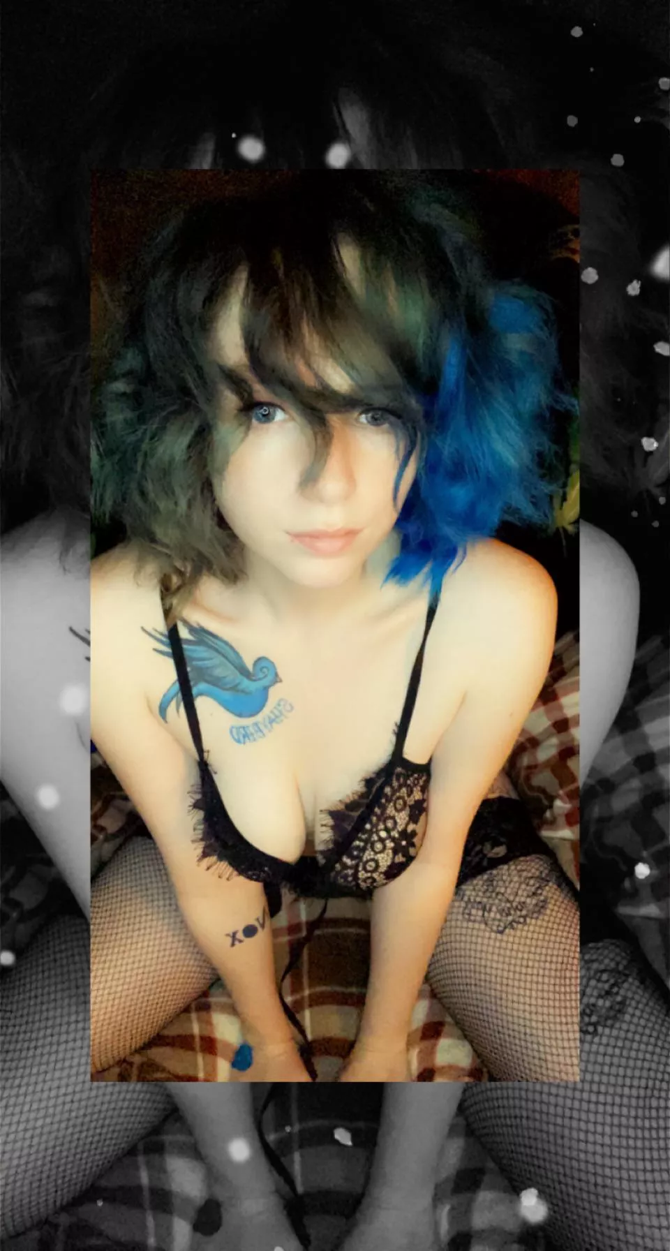 I hear you needed a new cutie with a split dye :3 posted by SkyBaby991
