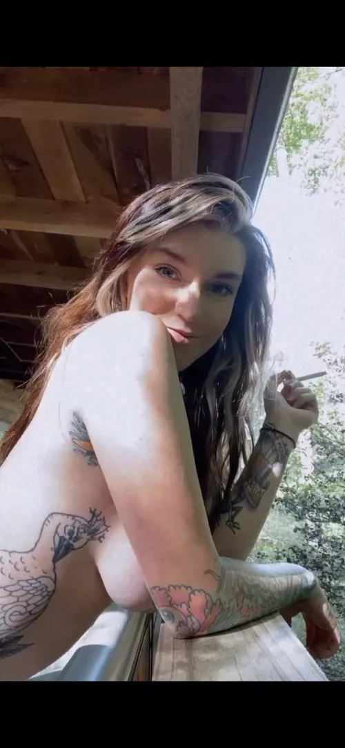 I hope the neighbor doesn’t see me smoking on the balcony by know13ody