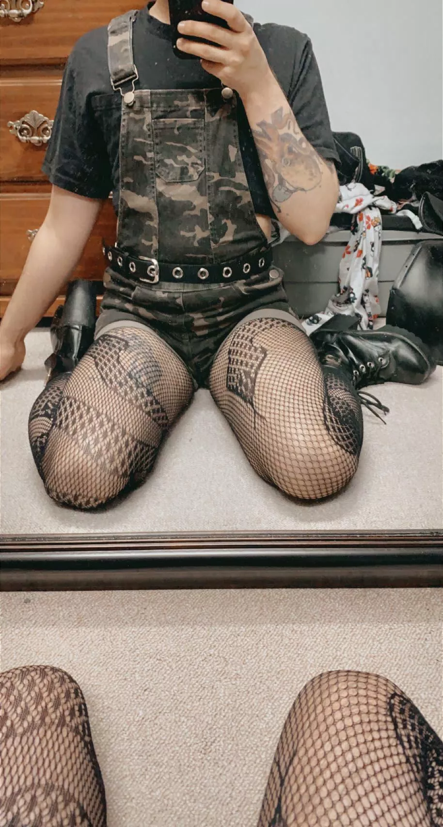 I hope this doesn’t get flagged for me being naked!! (sorry for the bad camo joke) posted by Not_plagued-yoon