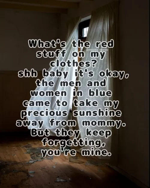 I hope you enjoy my yandere mommy post. who says yandere mommys can't be gentle~? please note that this is for the sake of fantasy, kidnapping is NOT okay unless it's something that's consented by HauntingMobile9773