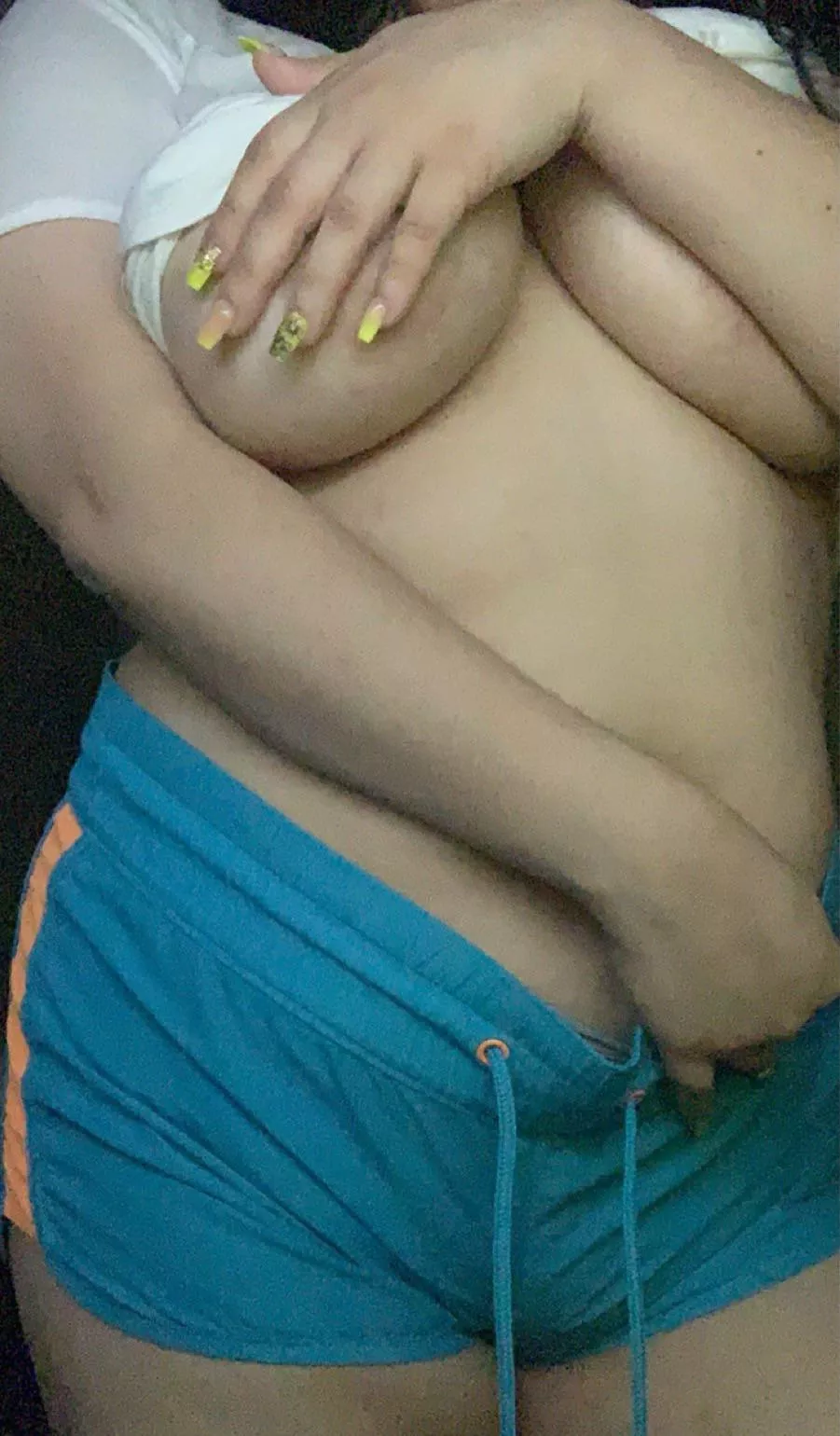 I hope you like my shorts 💙 posted by thenakedpiscess