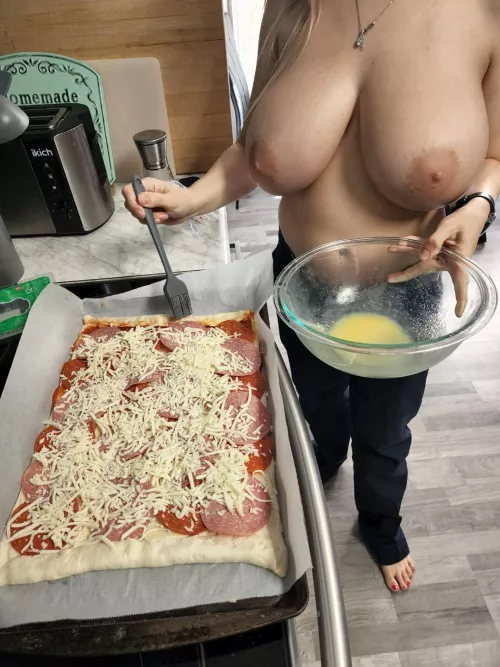 I Hope Your Appetite Is As Big As My Titties 🍕 by callme_k_mellons