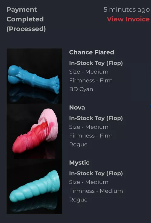 I just hope Nova isn’t waaay to firm for my Liking! 3 Of my Dream Toys i just snatched! I honestly don’t care about flops! Do you like Flared chance? by Jasmellox