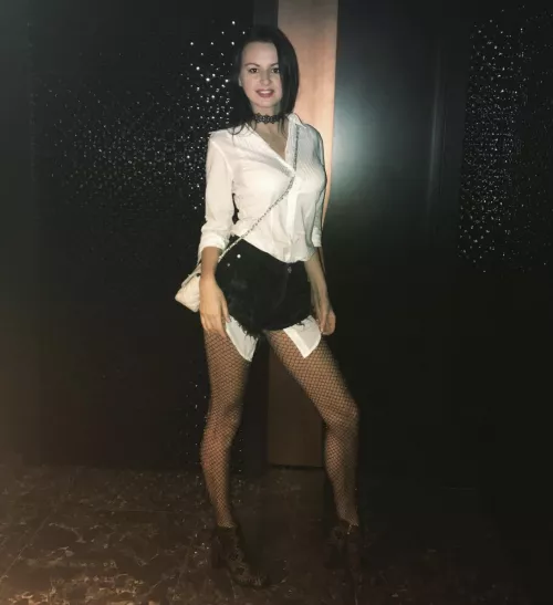 I just love my sparkling tights and jeans shorts! by Tamara-Sunshine