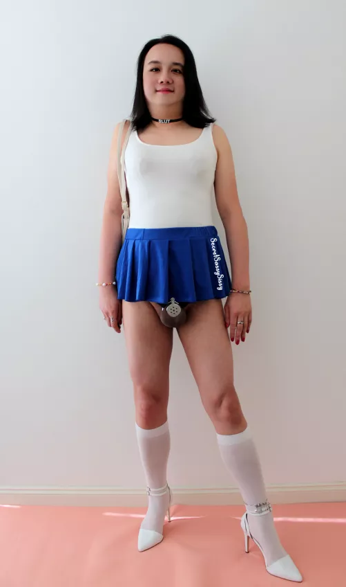 I just passed the 18 month milestone of being a permanently locked sissy slut! 🔒🥰 by SecretSassySissy