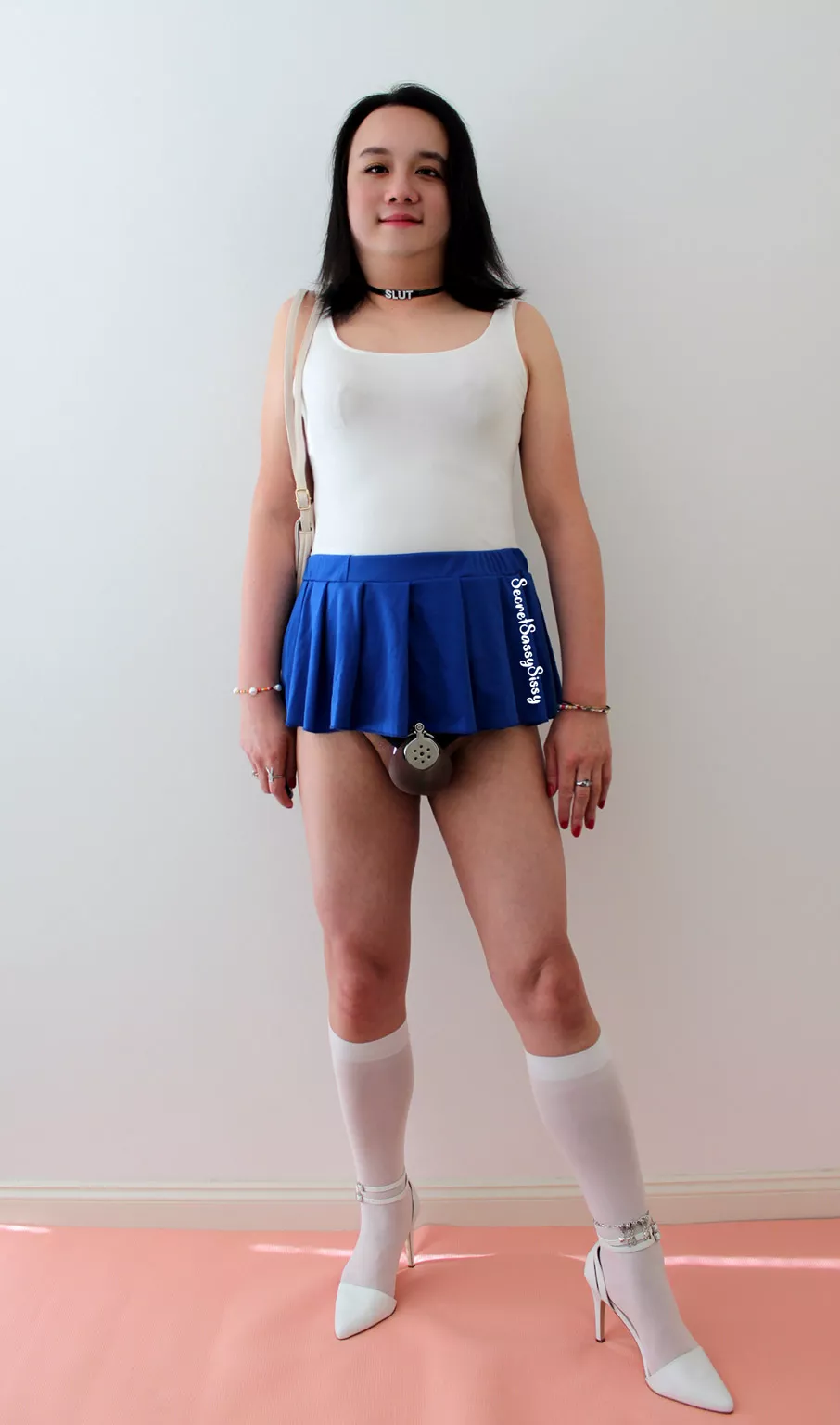 I just passed the 18 month milestone of being a permanently locked sissy slut! 🔒🥰 posted by SecretSassySissy