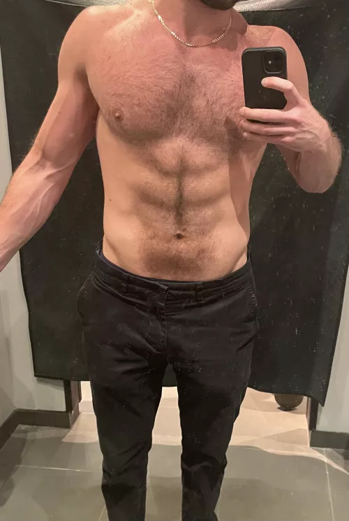 I kept catching people peeking over the curtain while I was trying on clothes by northernjock