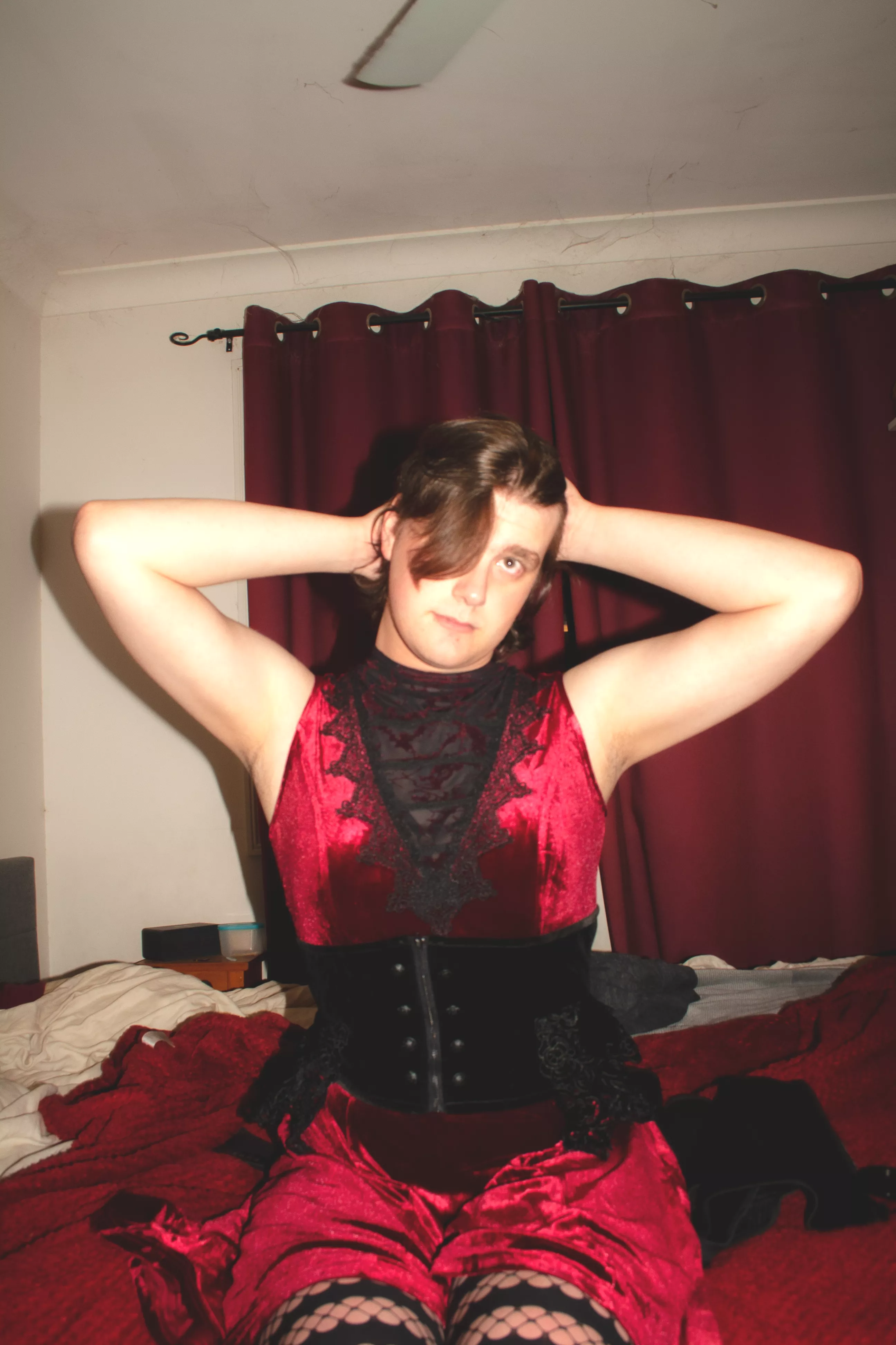 I know that I prolly won't get many upvotes, but I absolutely love my new dress and corset. posted by kind_lementation
