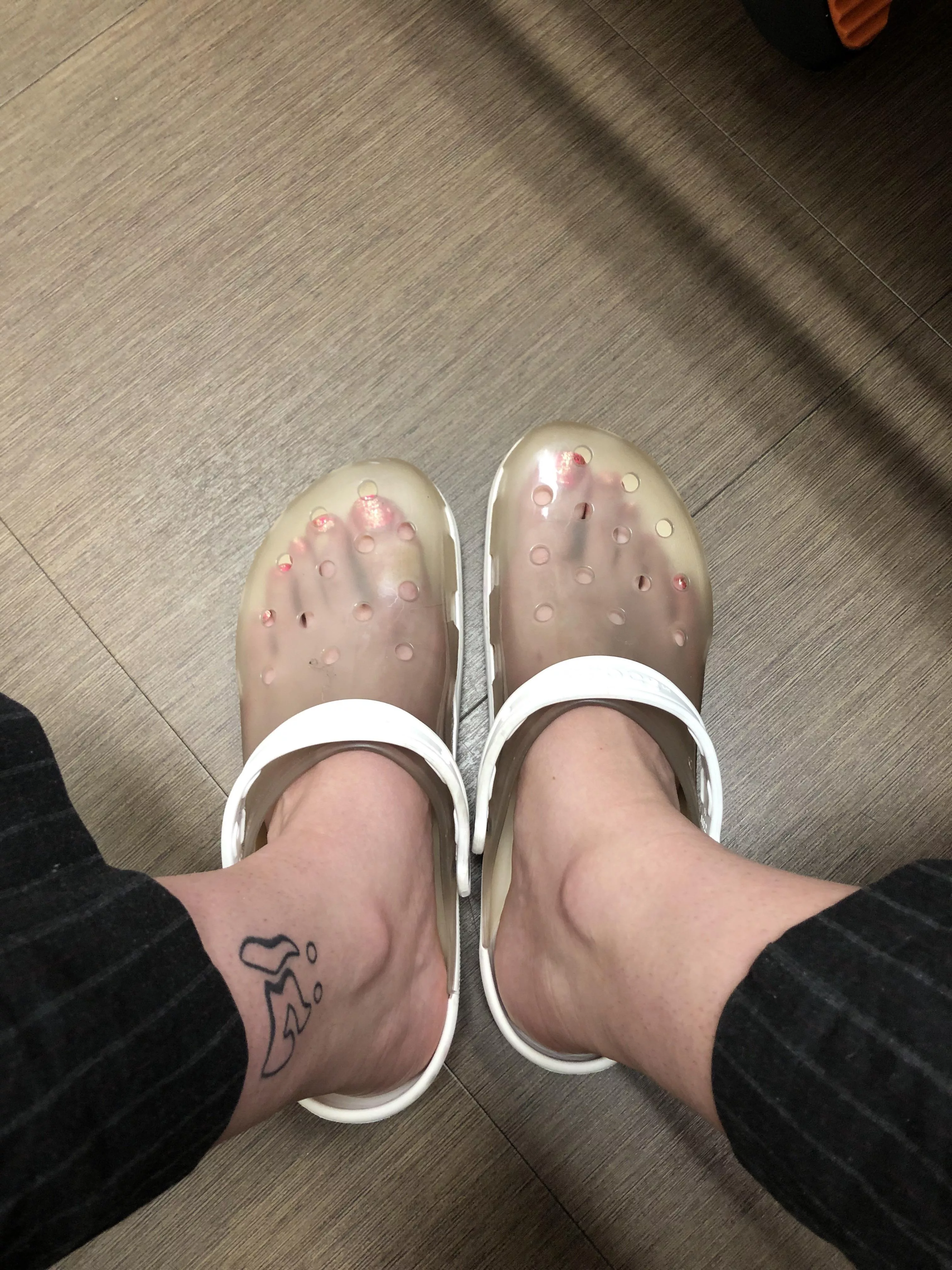 I know u freaks are gonna love my new shoes lol 💋 posted by polyurethanetits