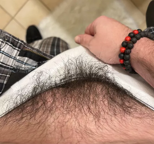 I liked the contrast between my dark pubes and white briefs just now by vgr3785
