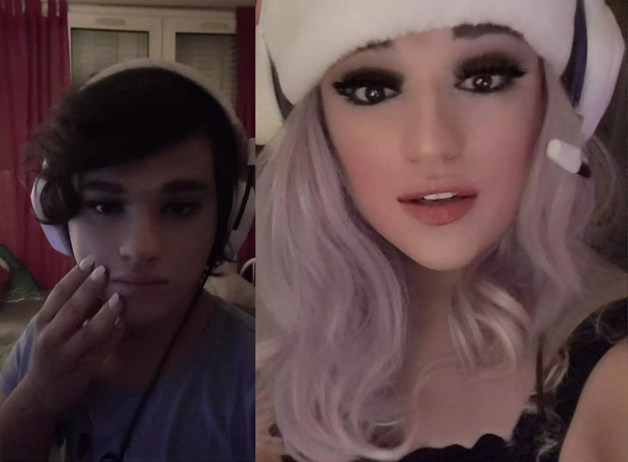 I look a different person without a wig 😭 posted by SabinaFemBoy