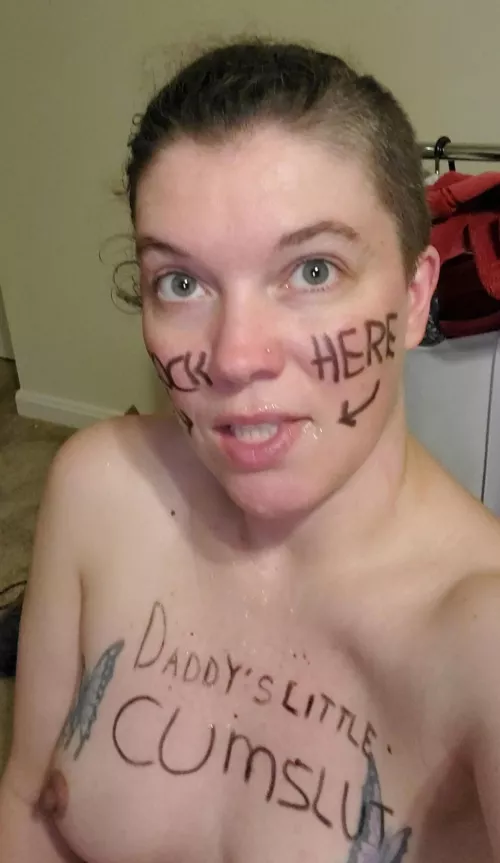 I love being Daddy's little cum slut... if one I was covered in more than one load by jesscsmom