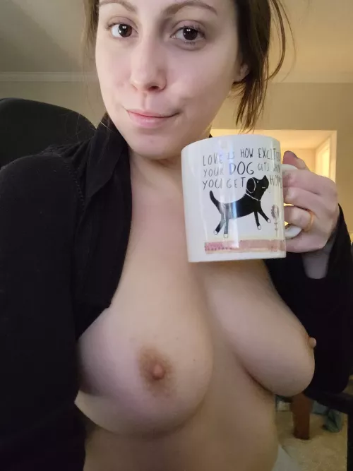 I love coffee like my dog loves me. by shattered-porcelain