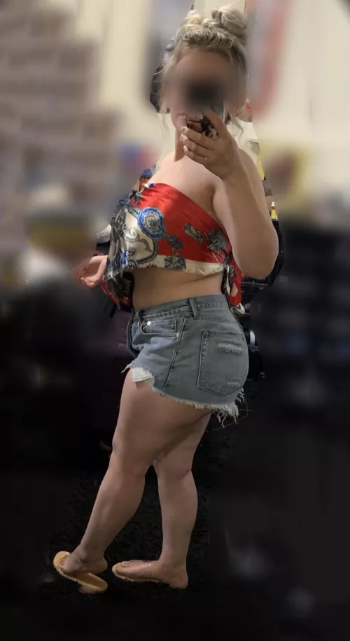 I love dressing her slutty an watching her get checked out.. Really want someone to borrow her in front of me . Who’s up for it? by Fxkmychick