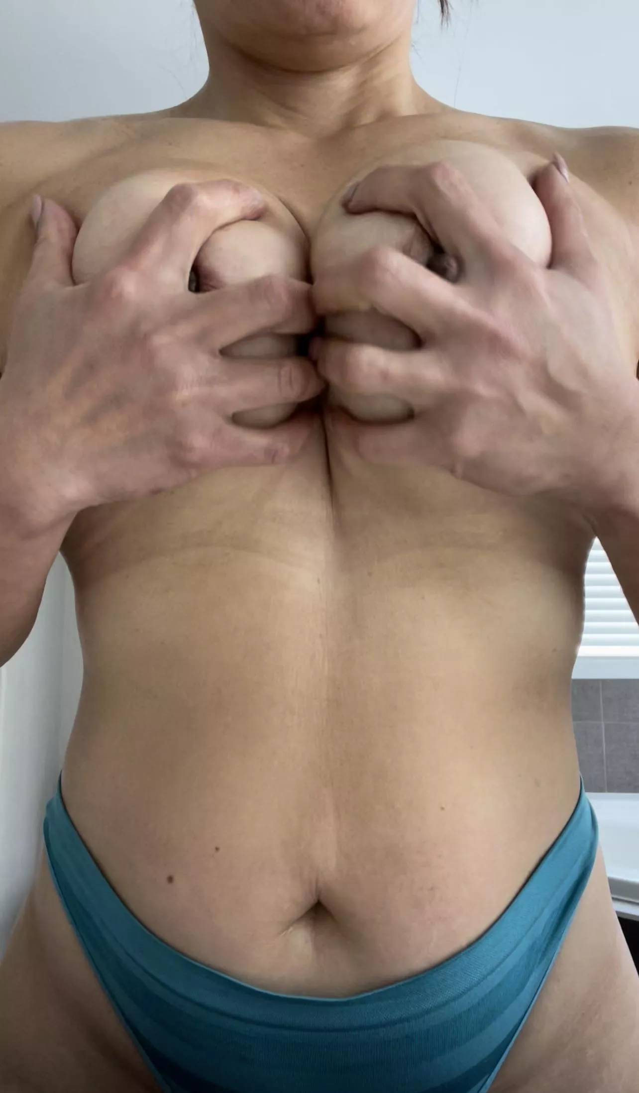 I love getting my breasts massaged.. Will settle with self massage for now.. F45 posted by boxofpencilcrayons