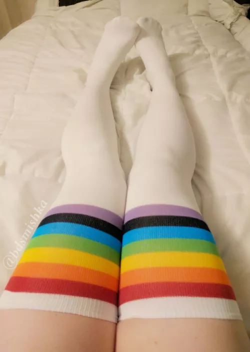 I love how these socks set off my thick thighs by FourChex