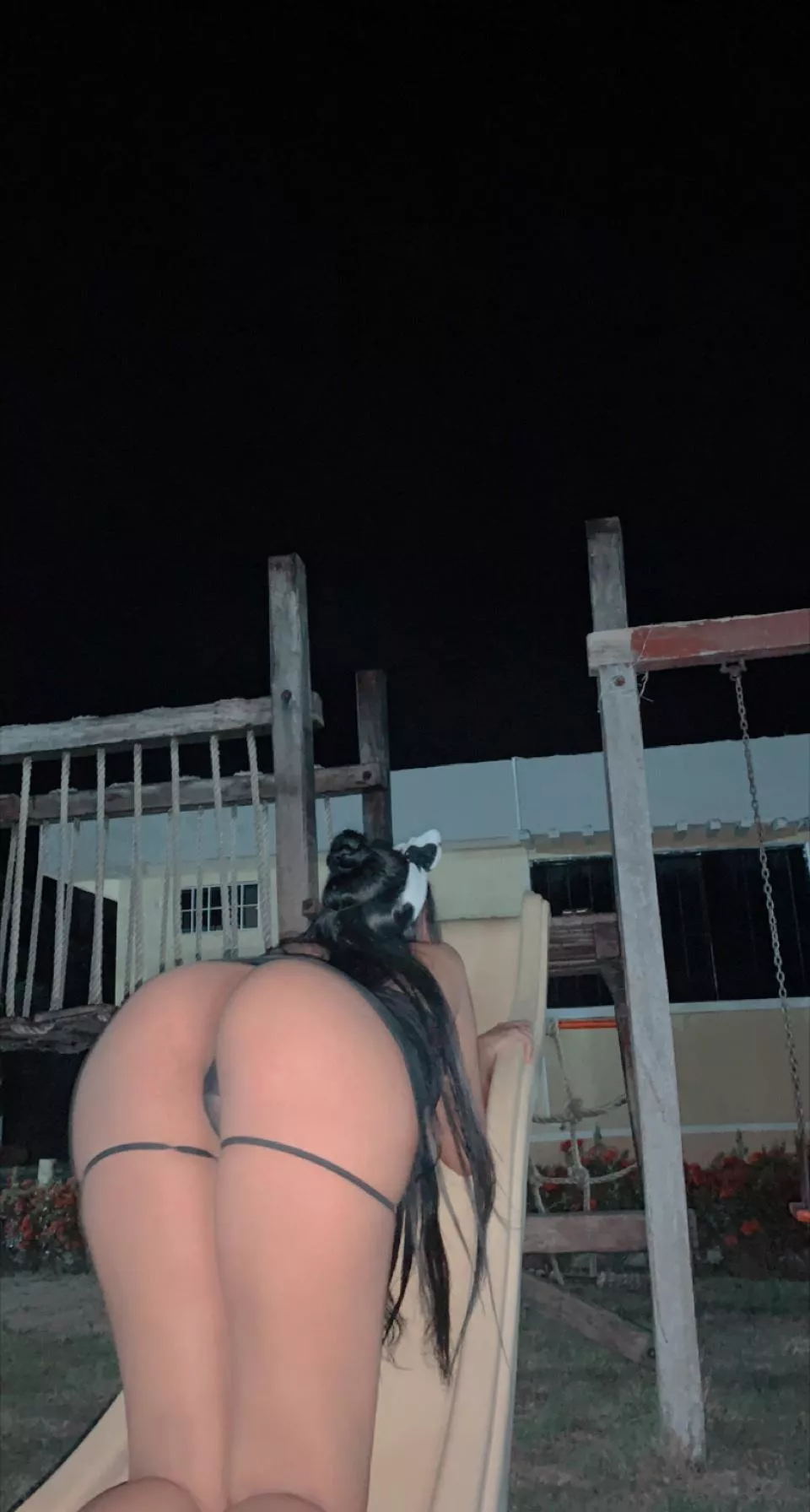 I love it risky I think people walking by have seen my naked ass hihi posted by snugglescute