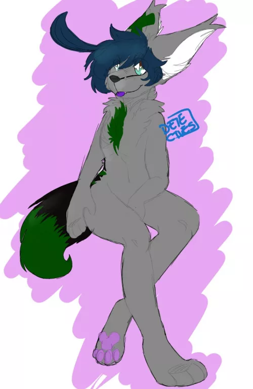 I love my fursona so mucchhh. Art is by me by Detectves