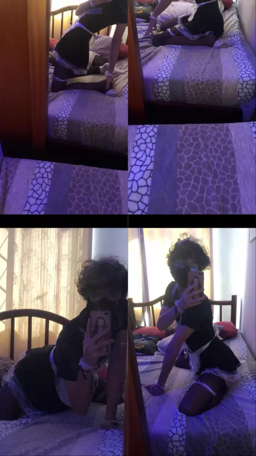 i love my maid outfit by blanketboy_