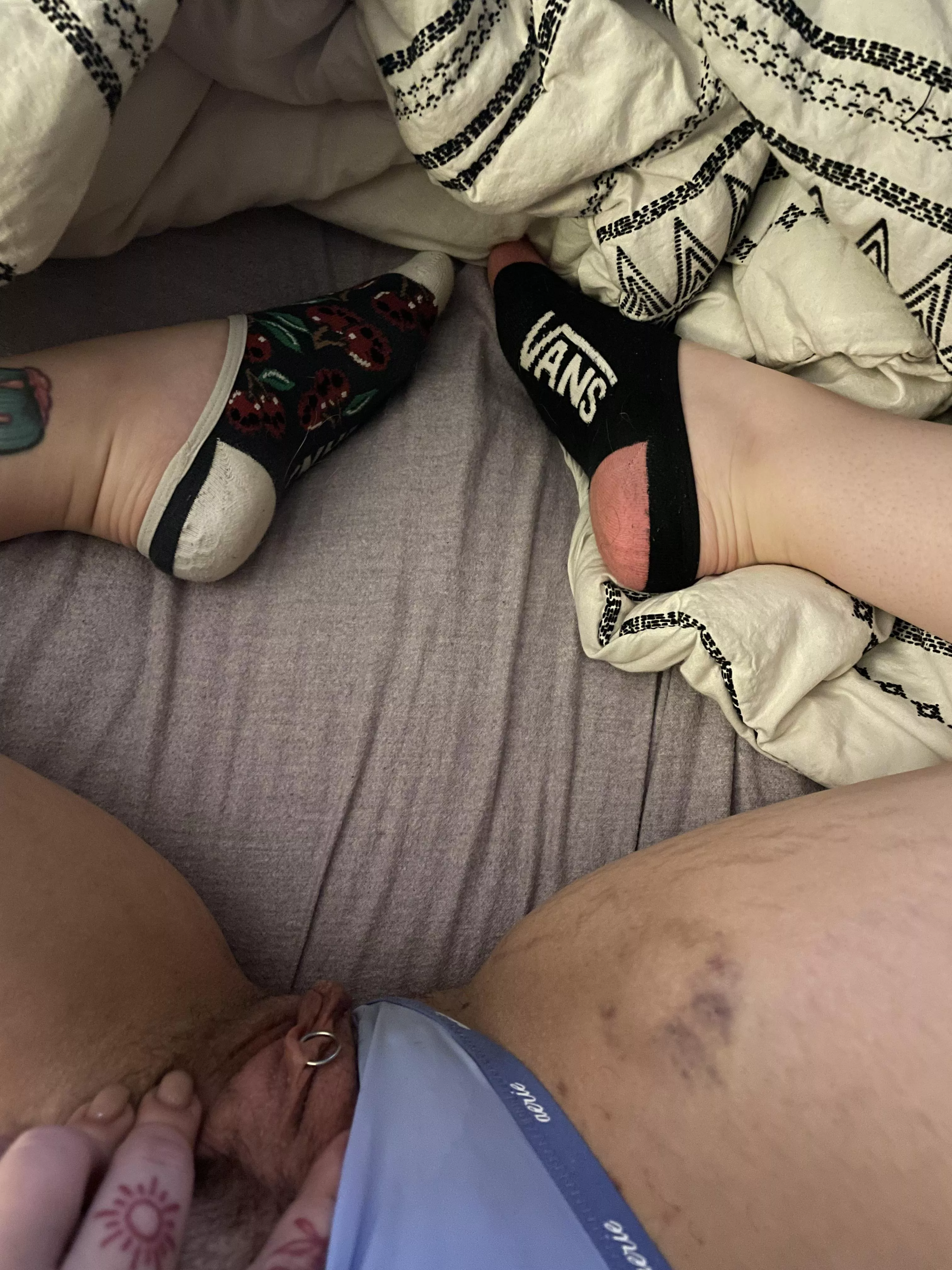 I love my vans socks and when Daddy bites me posted by Independent_Drag_506