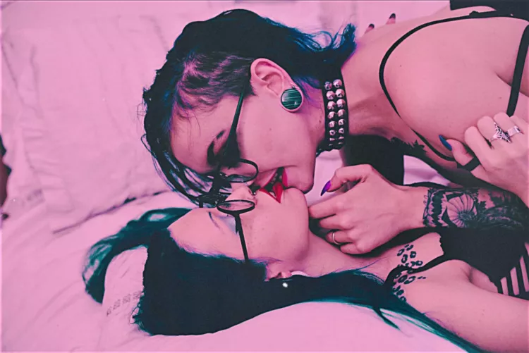 I love pinning her down and biting her lower lips by Temptressraven