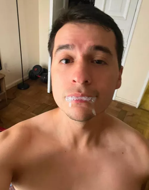 I love playing with cum by OFMartinPescador