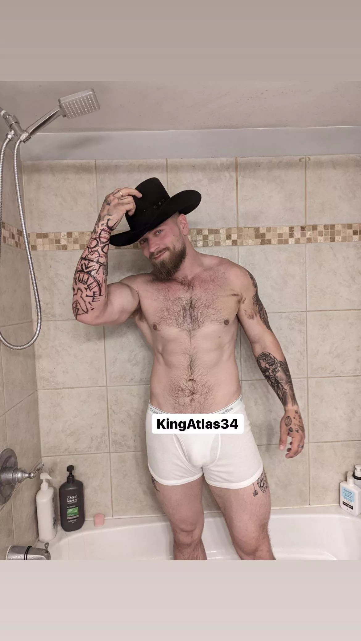 I love the way my cock looks in white undies posted by KingAtlas34