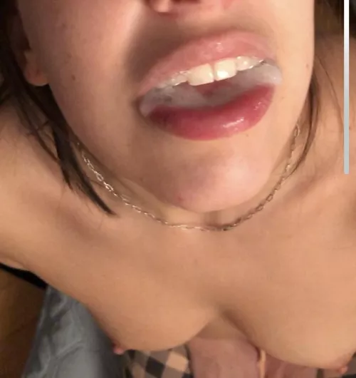 I love to play with it in my mouth before swallowing by WorriedBird3