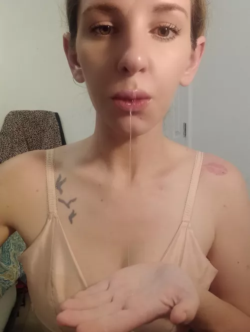 I love to play with my spit in my hand 🤚 by PantiePrincess300