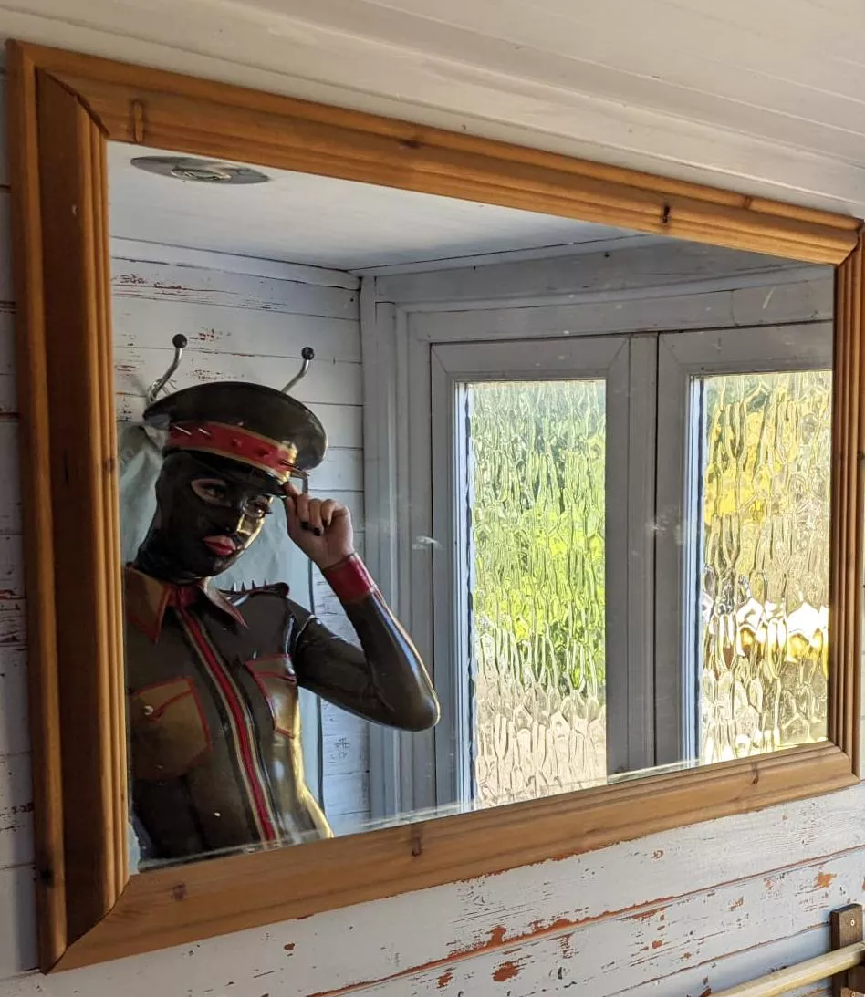 I love wearing hoods. They are so transformative 💋 posted by Bound2one