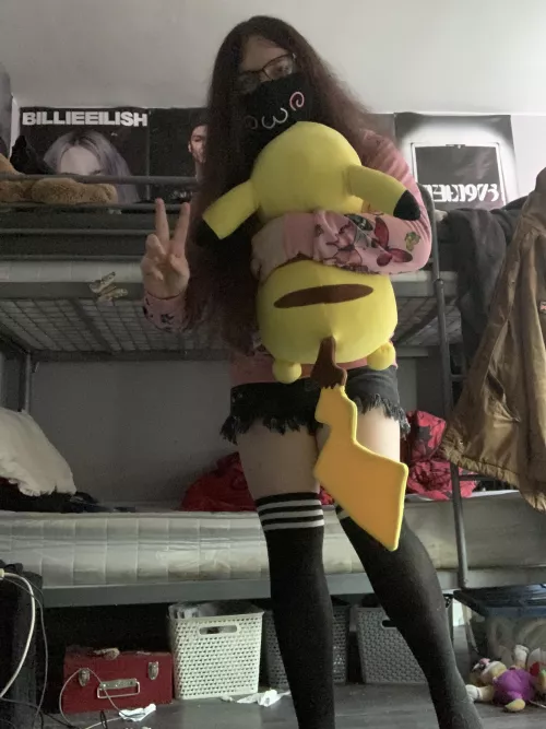 I luv my lil pikachu plush by Ashley_cambridge420