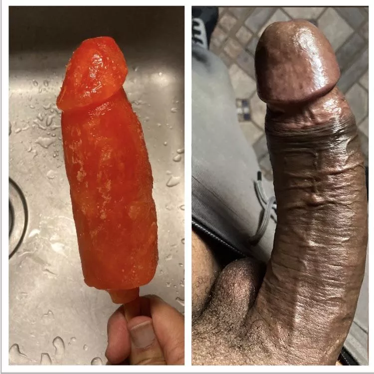 I made a popsicle mold from the first 6 inches of my dick. Any ladies wanna taste both for me? posted by truthseeker_130