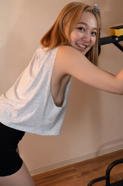 I need a big strong neighbor to come and teach me how to do dips property by japanesegirlnextdoor