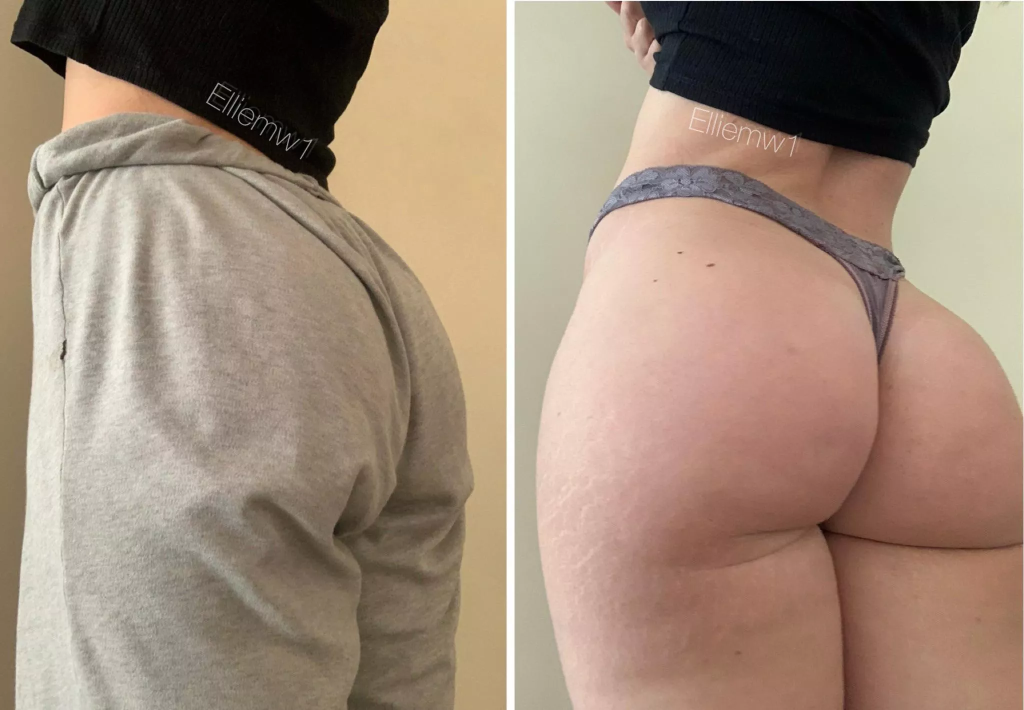 I never show my ass on here, bigger than you thought? 😉 posted by elliemw1