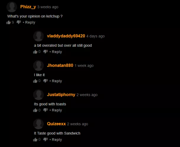 i personally like bbq sauce by TurgMcdonaldson