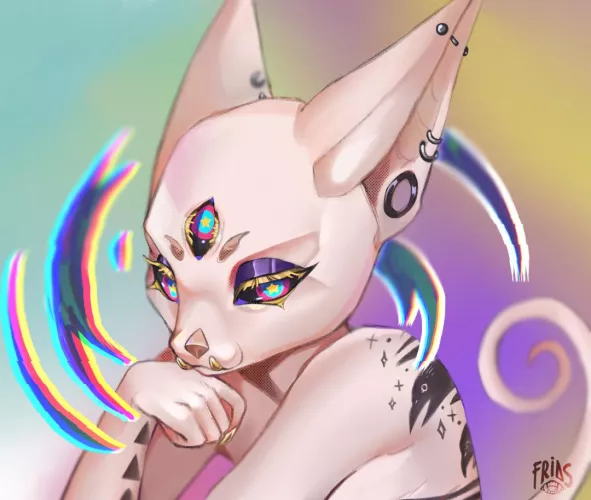 I really love how this came out ❤️✨️ This is a drawing for the Giveaway winner 🏆 (by me) by FridaCat000